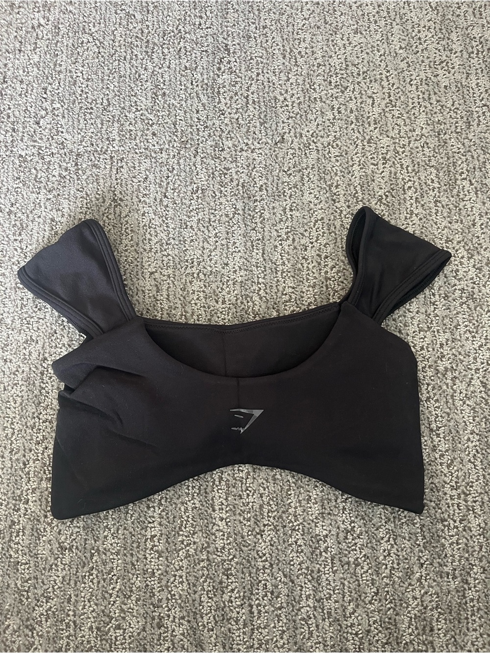 Gymshark Black Scoop Neck sports bra